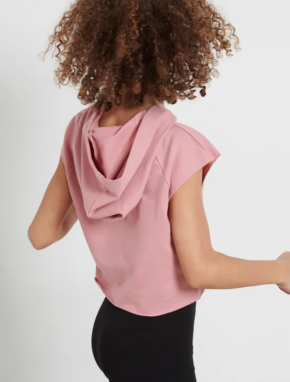 Girls hooded top clearance