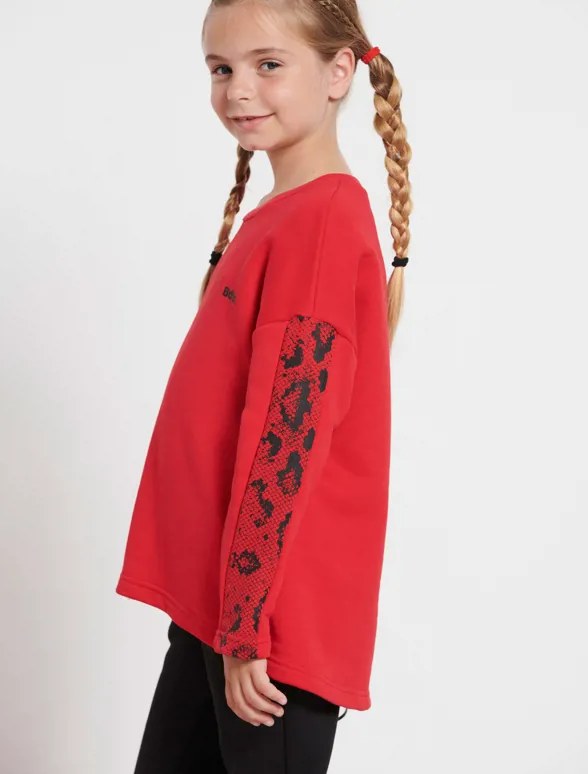 Girls red hotsell long sleeve shirt