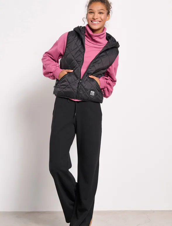 Women's sleeveless jacket with hood | Bodytalk