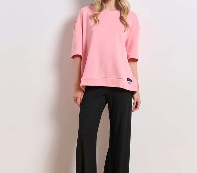 Tricou pentru femei cu spate încrucișat `LESS IS MORE¨`-thumbPicture-4