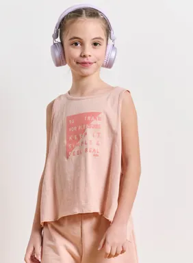 Girls' sleeveless top