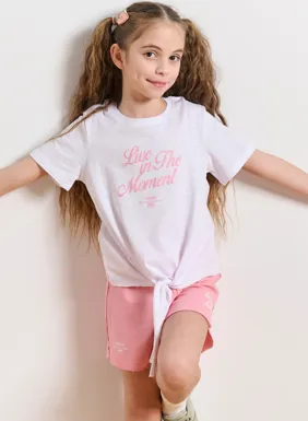 Παιδικό σετ με t-shirt και σόρτς για κορίτσια
