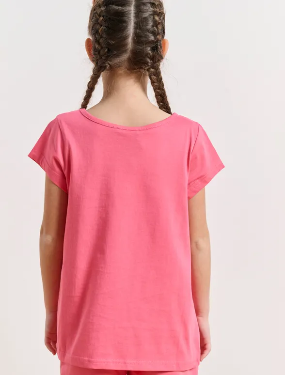 Kids short-sleeve t-shirt for girls 'BEYOND MiniMe'-mainImage-2