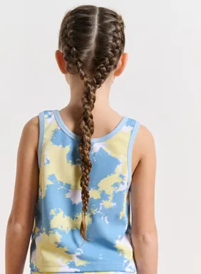 Kids sleeveless crop top for girls 'WORTHY MiniMe'