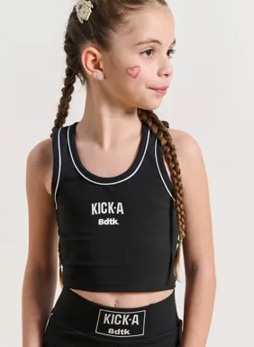 Kids sleeveless crop top for girls