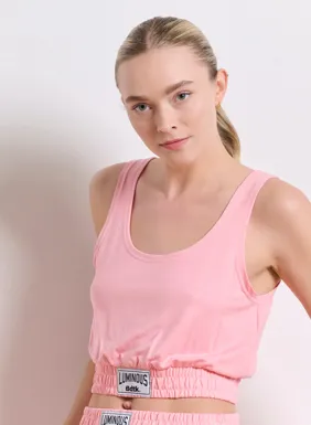 Women's sleeveless crop top 'LUMINOUS'
