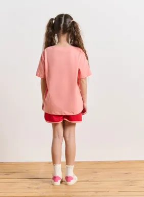 Παιδικό σετ με t-shirt και σόρτς για κορίτσια