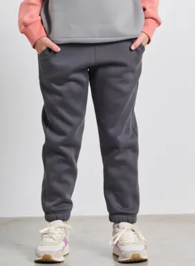 Children's high-waisted jogger pants for girls