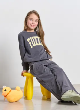 Children's wide pants for girls 'FUZZY MiniMe'