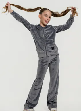 Children's jazz velour tracksuit for girls 'ROW MiniMe'
