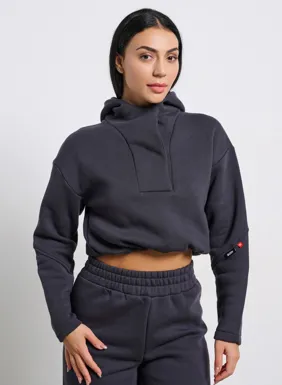 Women's BDTK cropped hoodie with hood
