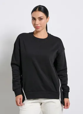 Women's long zip-up blouse 'COMFY'
