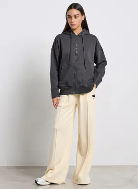 Women's wide high-waisted jumpsuit 'LESS IS MORE'