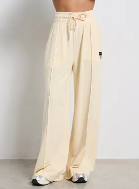 Women's wide high-waisted jumpsuit 'LESS IS MORE'