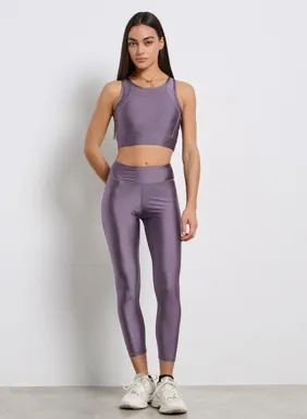 Women's high-waisted leggings with a satin glossy finish BDTK GYM