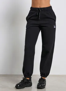 Women's high-waisted jogger pants 'LESS IS MORE'