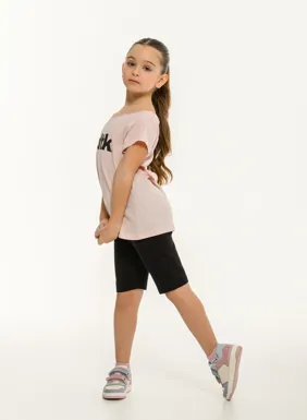 Girls short sleeve bdtk print t-shirt