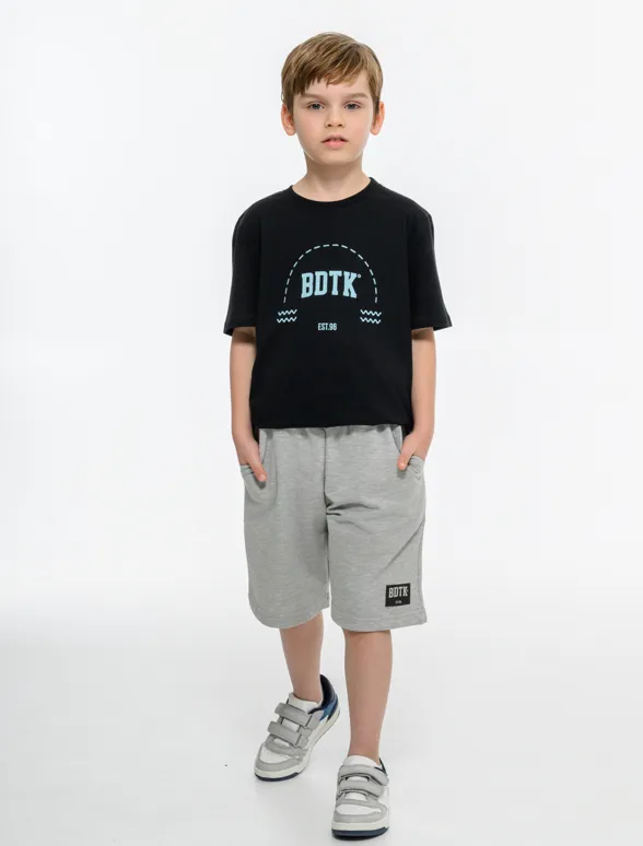 Παιδικό bdtk σετ για αγόρια με t-shirt και μακριά βερμούδα 2τμχ-mainImage-1