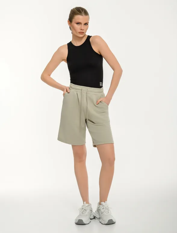 Women's sleeveless rib tank top-mainImage-4