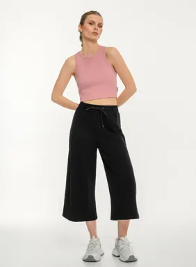 Women's loose sweatshirt jumpsuit with elastic