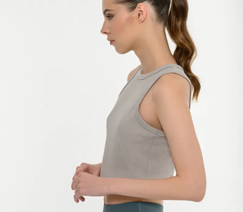 Women's sleeveless waffle top-thumbPicture-5