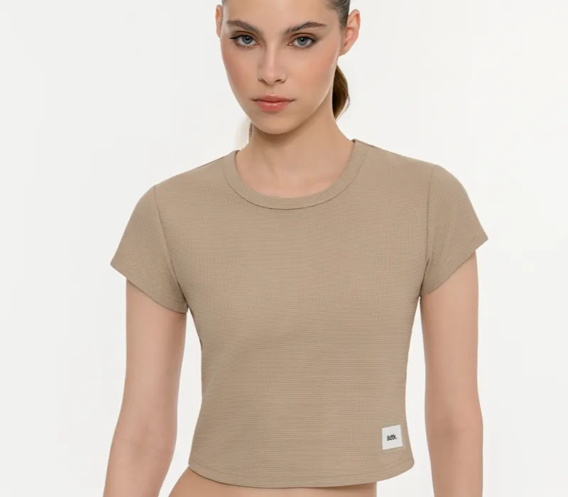 Women's waffle crop t-shirt-thumbPicture-3