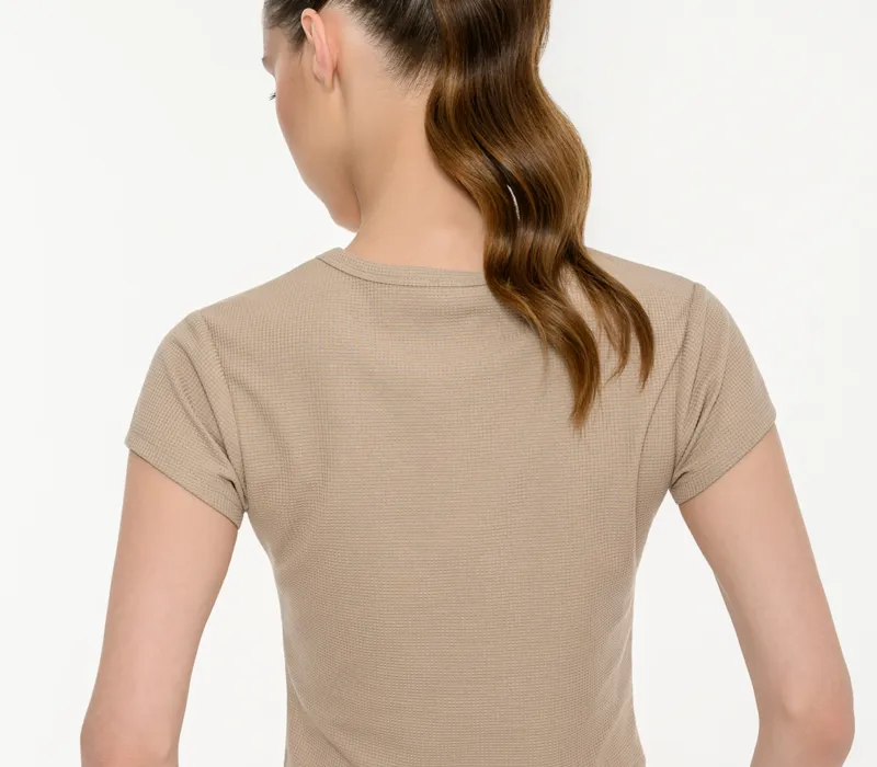 Women's waffle crop t-shirt-thumbPicture-5