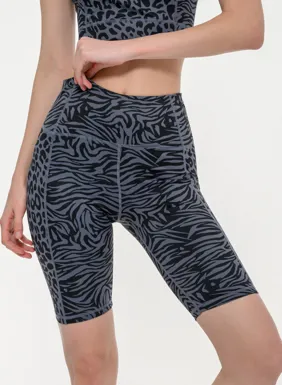Γυναικείο αθλητικό ποδηλατικό κολάν με animal print