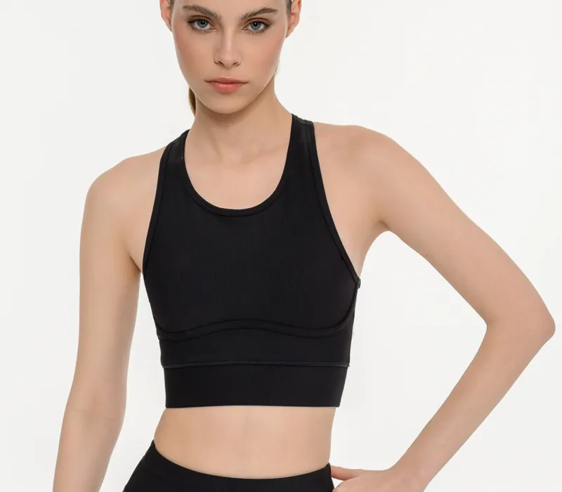 Γυναικείο αθλητικό rib μπουστάκι `SOFTNESS GYM`-thumbPicture-3