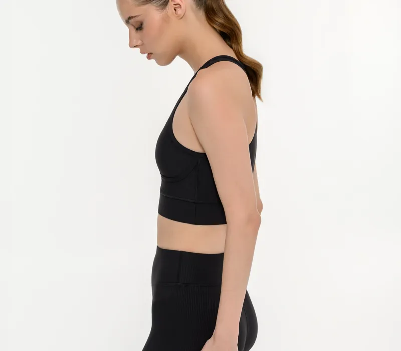 Γυναικείο αθλητικό rib μπουστάκι `SOFTNESS GYM`-thumbPicture-4