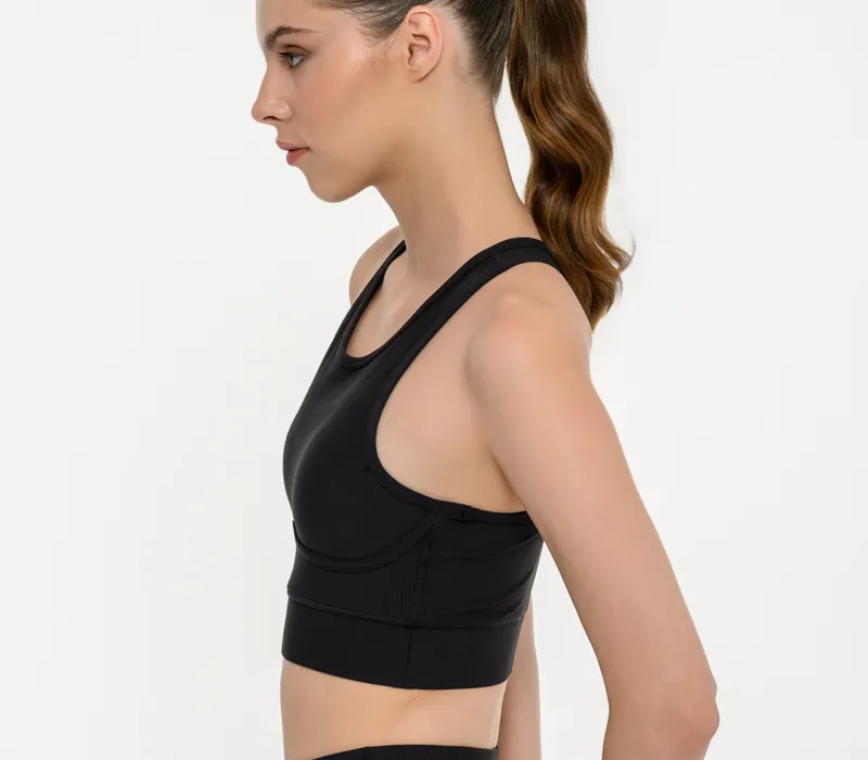 Γυναικείο αθλητικό rib μπουστάκι `SOFTNESS GYM`-thumbPicture-5