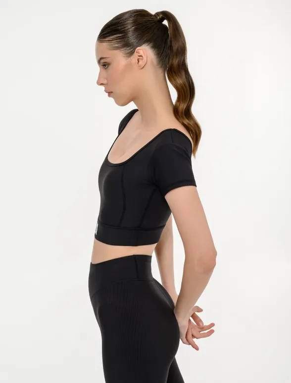 Γυναικείο αθλητικό rib μπουστάκι `SOFTNESS GYM`-mainImage-7