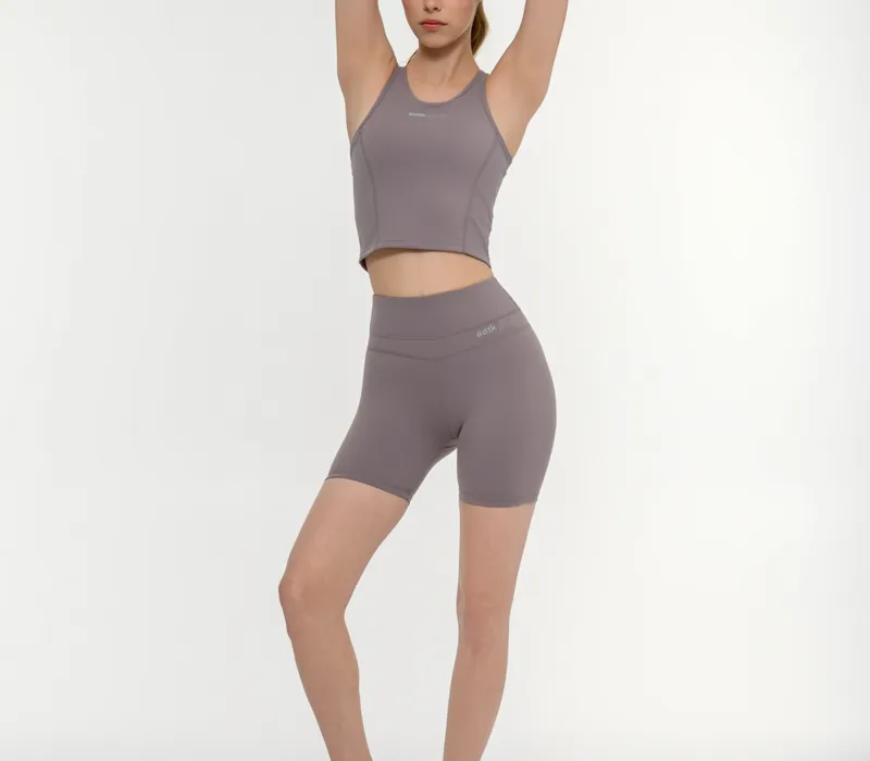 Γυναικείο αθλητικό αμάνικο crop top με τύπωμα bdtk studio-thumbPicture-4