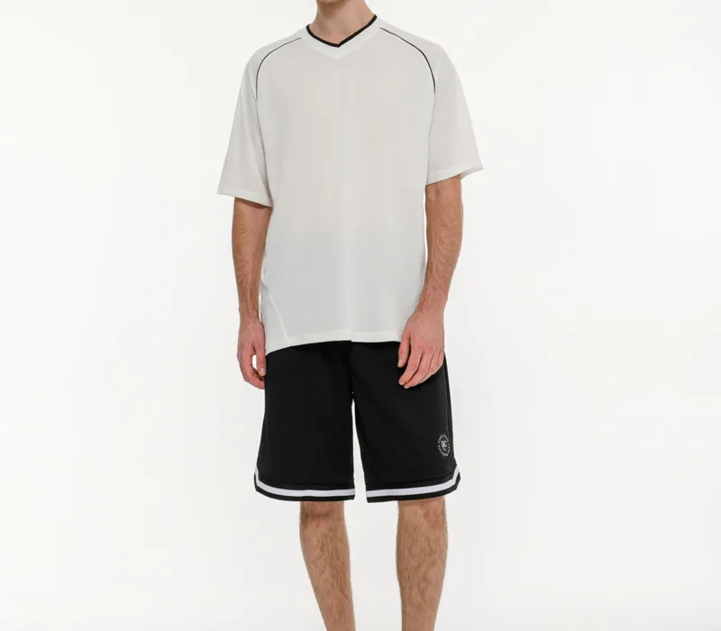 Ανδρικό αθλητικό oversized t-shirt με διάτρητο ύφασμα-thumbPicture-2