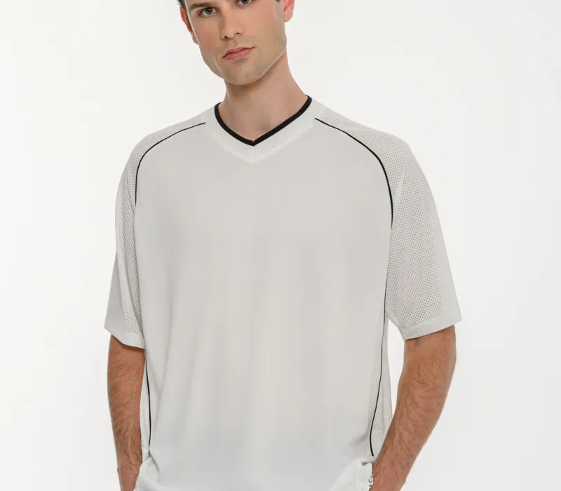 Ανδρικό αθλητικό oversized t-shirt με διάτρητο ύφασμα-thumbPicture-3