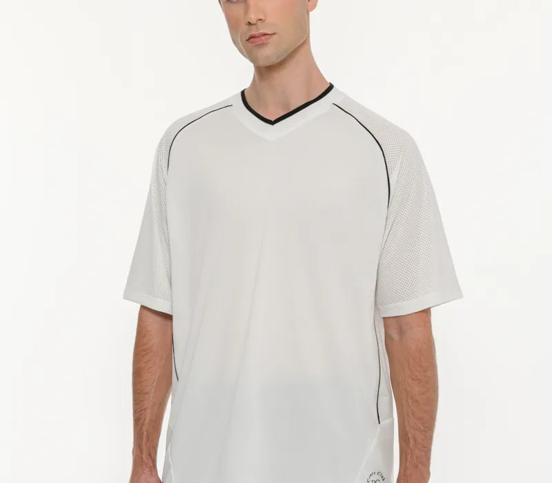 Ανδρικό αθλητικό oversized t-shirt με διάτρητο ύφασμα-thumbPicture-4