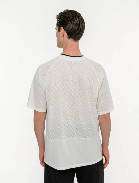 Ανδρικό αθλητικό oversized t-shirt με διάτρητο ύφασμα-mainImage-6