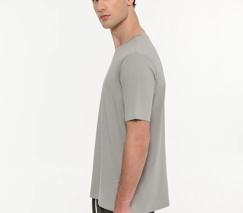 Ανδρικό κοντομάνικο t-shirt με τύπωμα στην πλάτη-thumbPicture-3