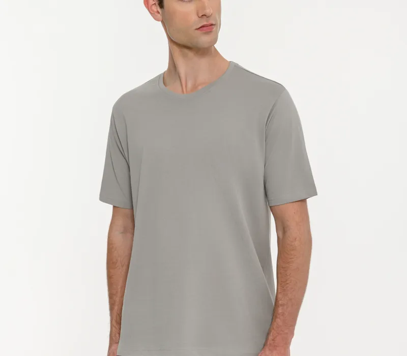 Ανδρικό κοντομάνικο t-shirt με τύπωμα στην πλάτη-thumbPicture-4