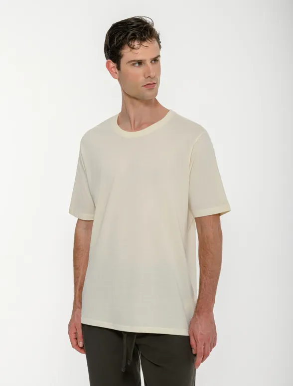 Ανδρικό κοντομάνικο t-shirt με τύπωμα στην πλάτη-mainImage-2