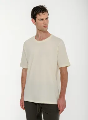 Ανδρικό κοντομάνικο t-shirt με τύπωμα στην πλάτη