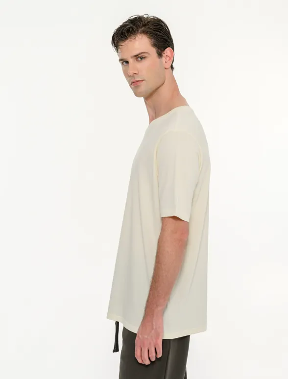 Ανδρικό κοντομάνικο t-shirt με τύπωμα στην πλάτη-mainImage-3