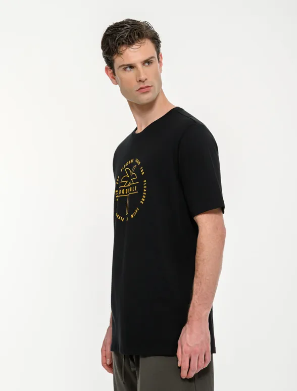Ανδρικό κοντομάνικο t-shirt με τύπωμα-mainImage-2