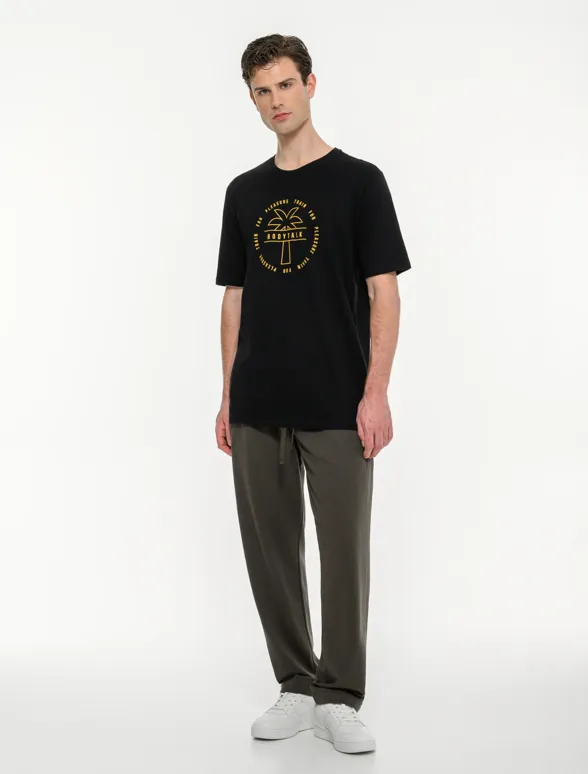 Ανδρικό κοντομάνικο t-shirt με τύπωμα-mainImage-4