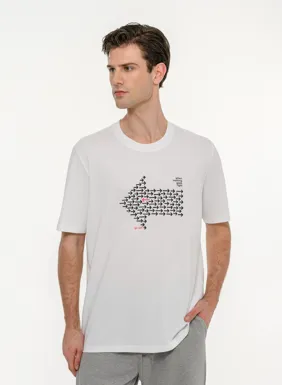 Ανδρικό κοντομάνικο t-shirt με τύπωμα