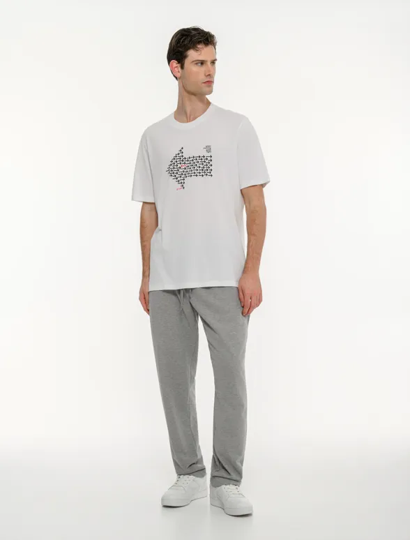 Ανδρικό κοντομάνικο t-shirt με τύπωμα-mainImage-5