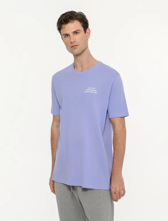 Ανδρικό κοντομάνικο t-shirt με τύπωμα-mainImage-1