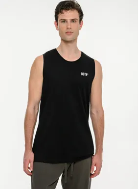 Mens sports sleeveless top with back print