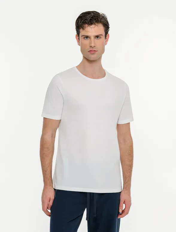 Ανδρικό κοντομάνικο t-shirt με τύπωμα στην πλάτη-mainImage-1