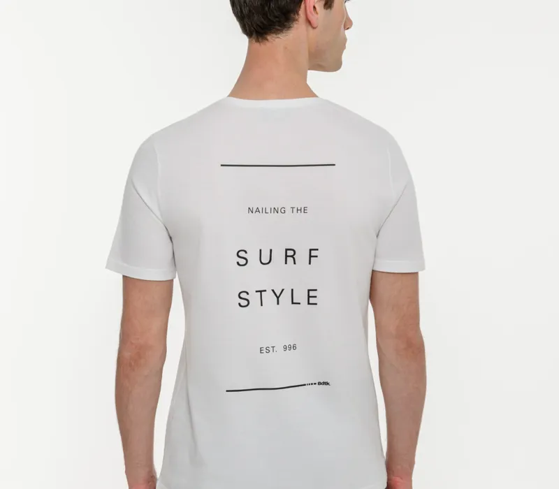 Ανδρικό κοντομάνικο t-shirt με τύπωμα στην πλάτη-thumbPicture-2